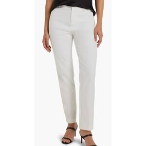 Nic+Zoe White Stretch Ankle Pants Women’s 12 Workwear Business Casual Trousers